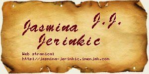 Jasmina Jerinkić vizit kartica